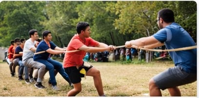 Students participating in outdoor activity